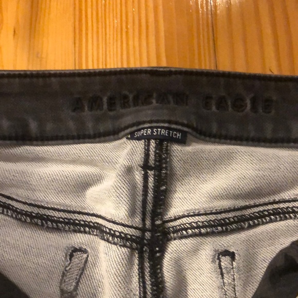 Black Stretchy American Eagle Jeans - Picture 4 of 6